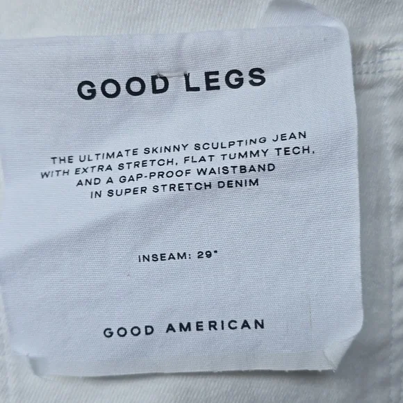 Good American Good Legs Ultimate Skinny Sculpting jeans 15 new white - Picture 8 of 11